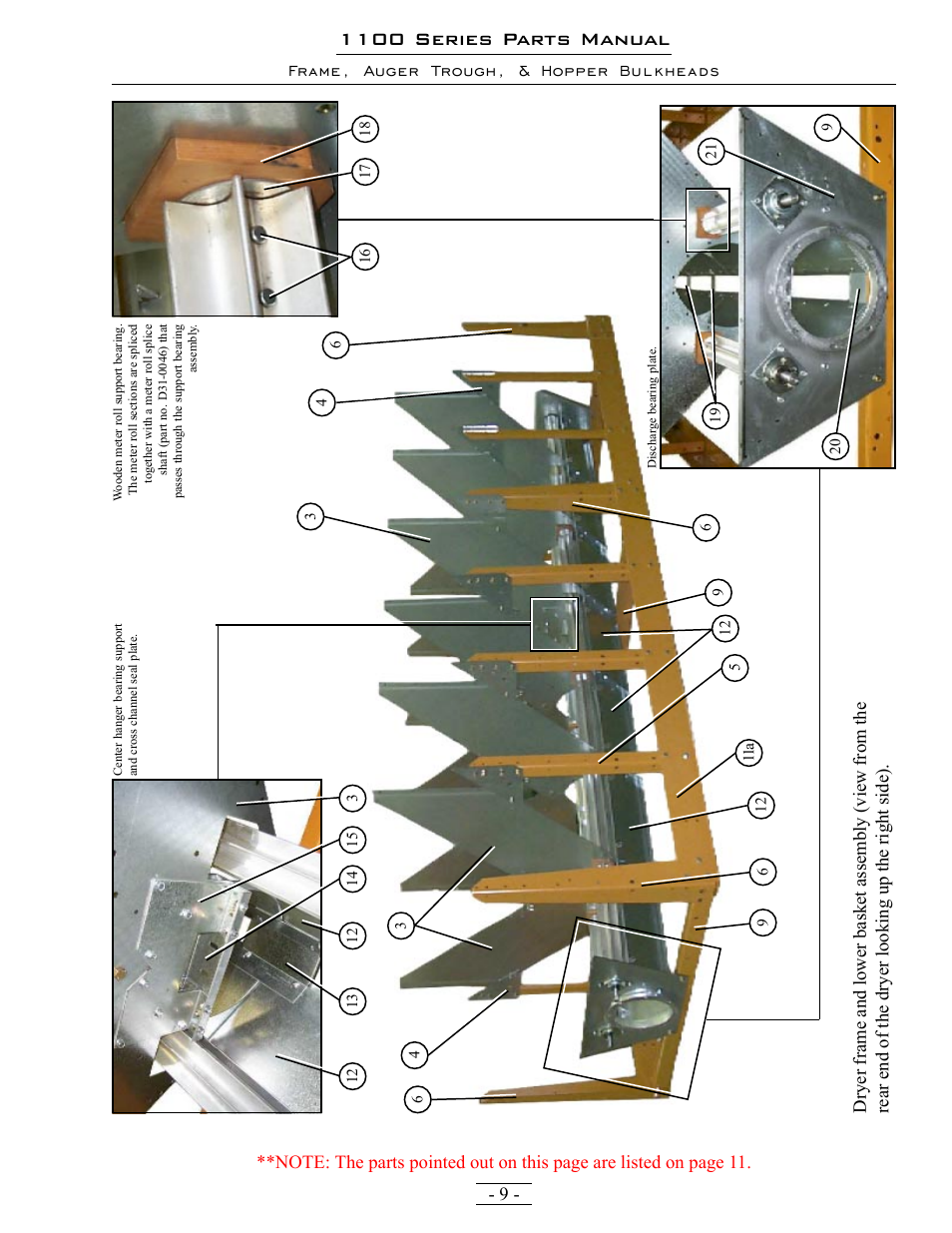 1100 series parts manual | Grain Systems PNEG-1363 User Manual | Page 9 / 75