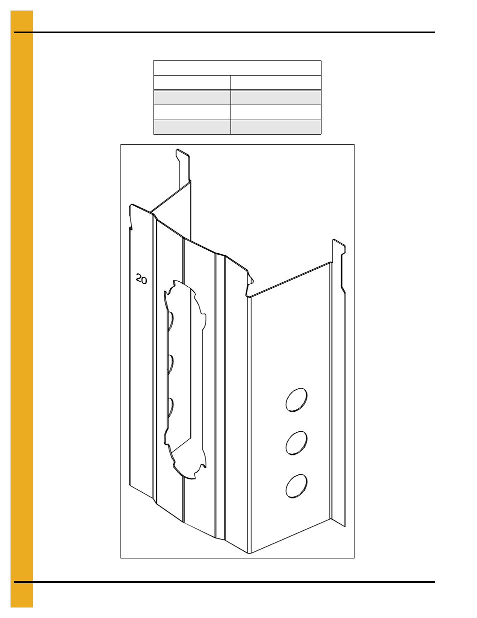 Grandstand identification, Chapter 3 grandstand identification, 20 gauge grandstand identification | Grain Systems Bin Flooring PNEG-221 User Manual | Page 12 / 38