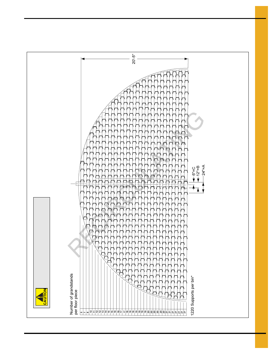 42' grandstand layout for recirculating system | Grain Systems Bin Flooring PNEG-221 User Manual | Page 19 / 38
