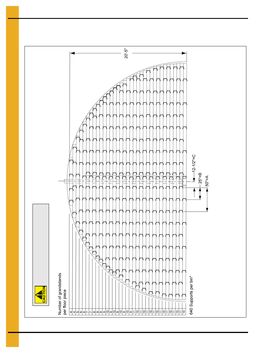 42' grandstand layouts, 33' maximum wall height | Grain Systems Bin Flooring PNEG-221 User Manual | Page 20 / 38