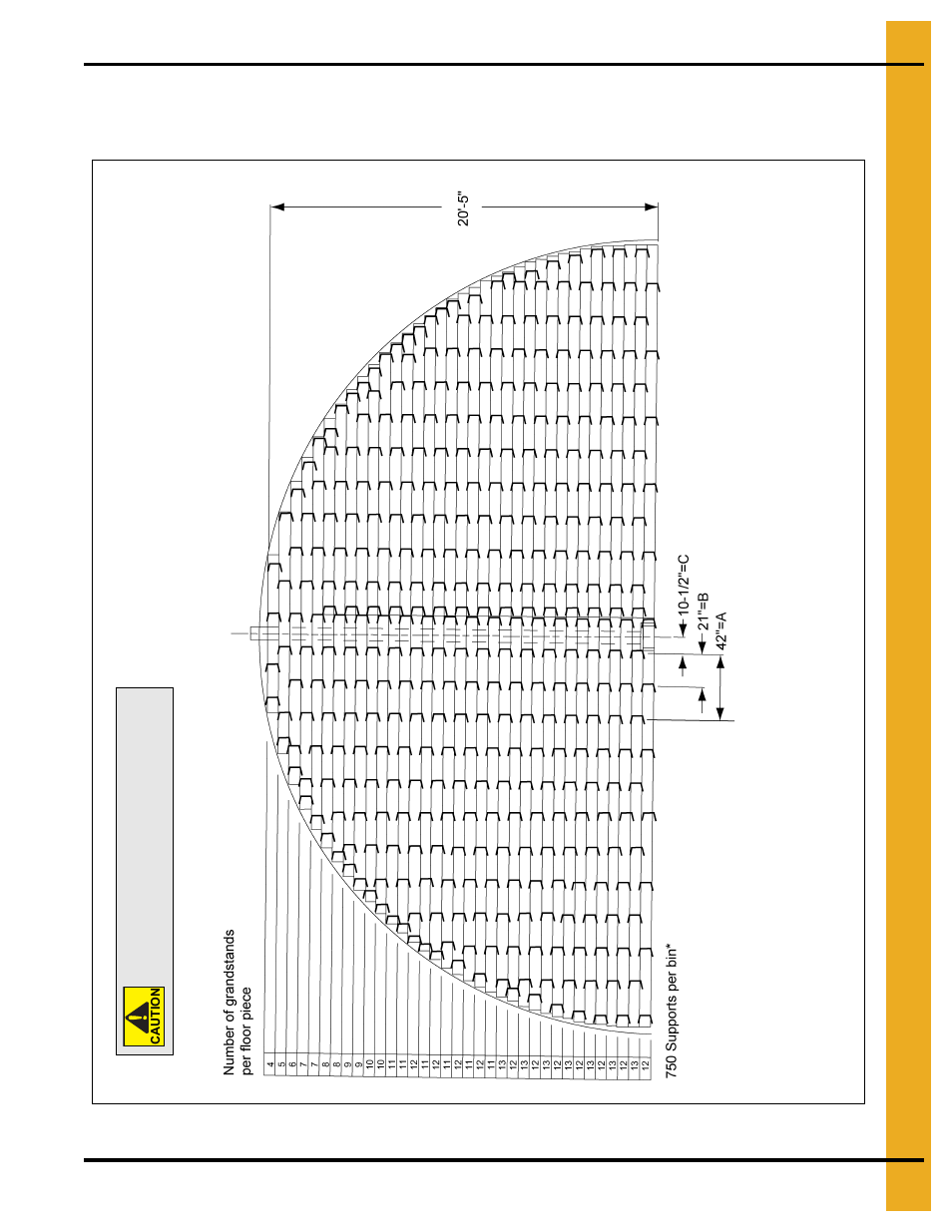 42' grandstand layouts, 33' maximum wall height | Grain Systems Bin Flooring PNEG-221 User Manual | Page 23 / 38