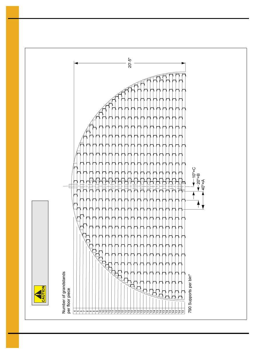 42' grandstand layouts, 33' maximum wall height | Grain Systems Bin Flooring PNEG-221 User Manual | Page 24 / 38