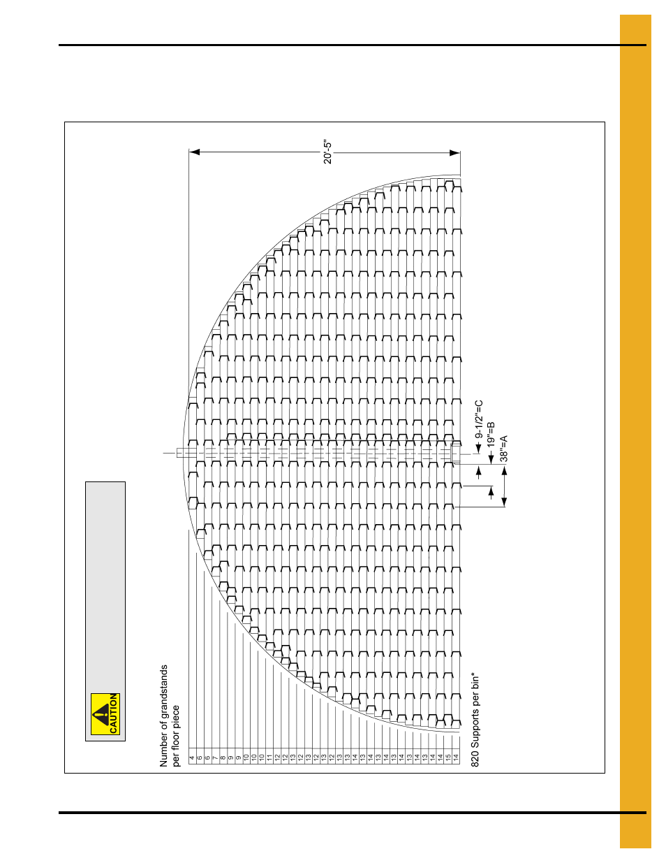 42' grandstand layouts, 33' maximum wall height | Grain Systems Bin Flooring PNEG-221 User Manual | Page 25 / 38