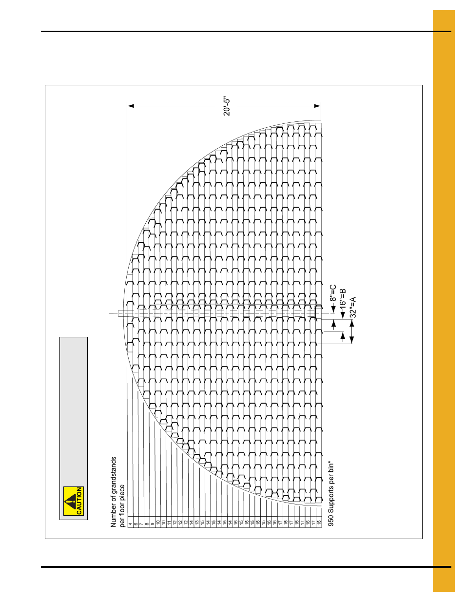 42' grandstand layouts, 33' maximum wall height | Grain Systems Bin Flooring PNEG-221 User Manual | Page 27 / 38