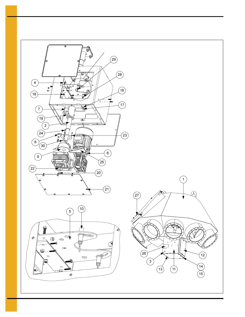 Parts list, Chapter 5 parts list | Grain Systems Bucket Elevtors, Conveyors, Series II Sweeps PNEG-1895 User Manual | Page 38 / 62