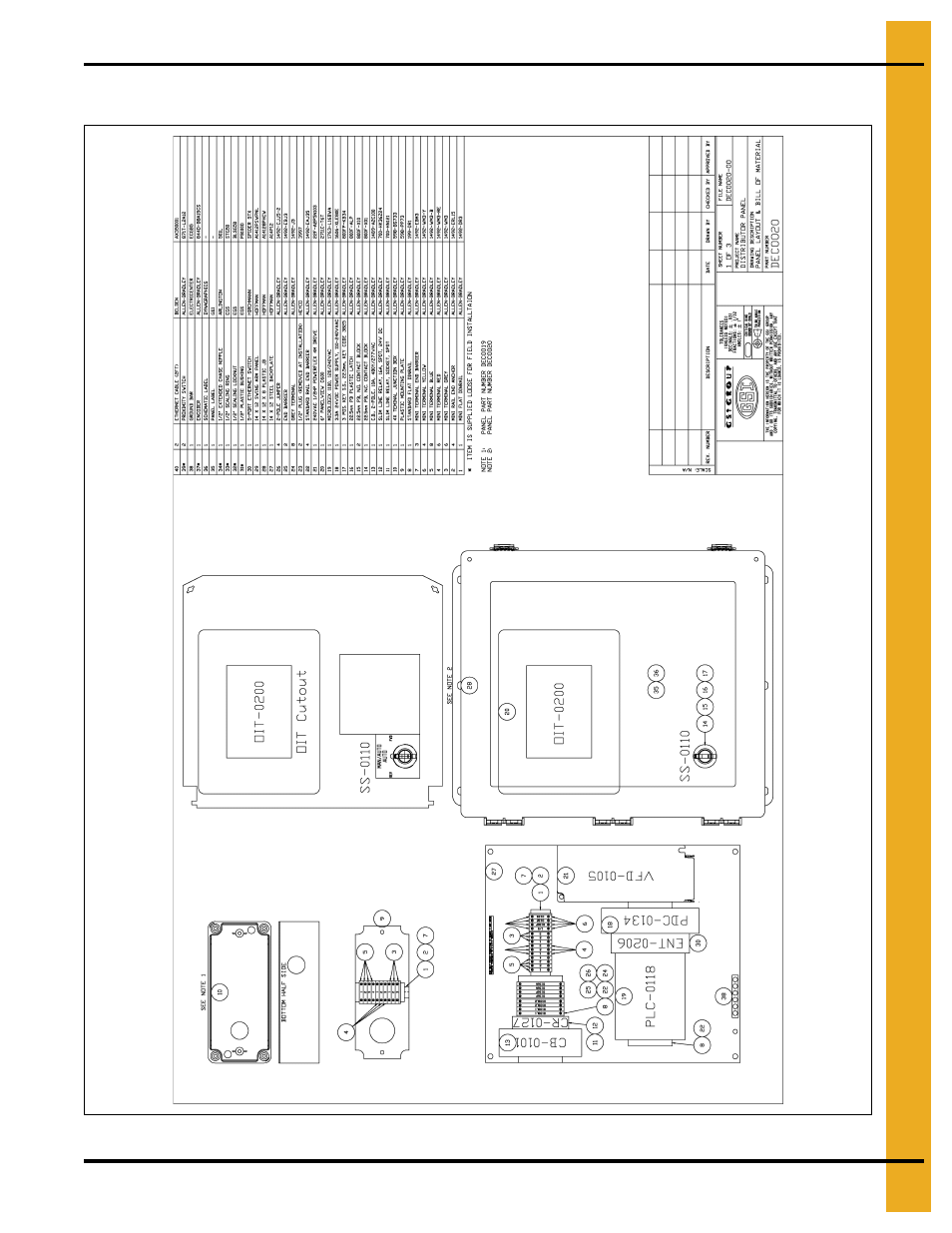 Schematic and wiring diagrams, Chapter 8 schematic and wiring diagrams, White panel layout | Grain Systems Bucket Elevtors, Conveyors, Series II Sweeps PNEG-1895 User Manual | Page 57 / 62