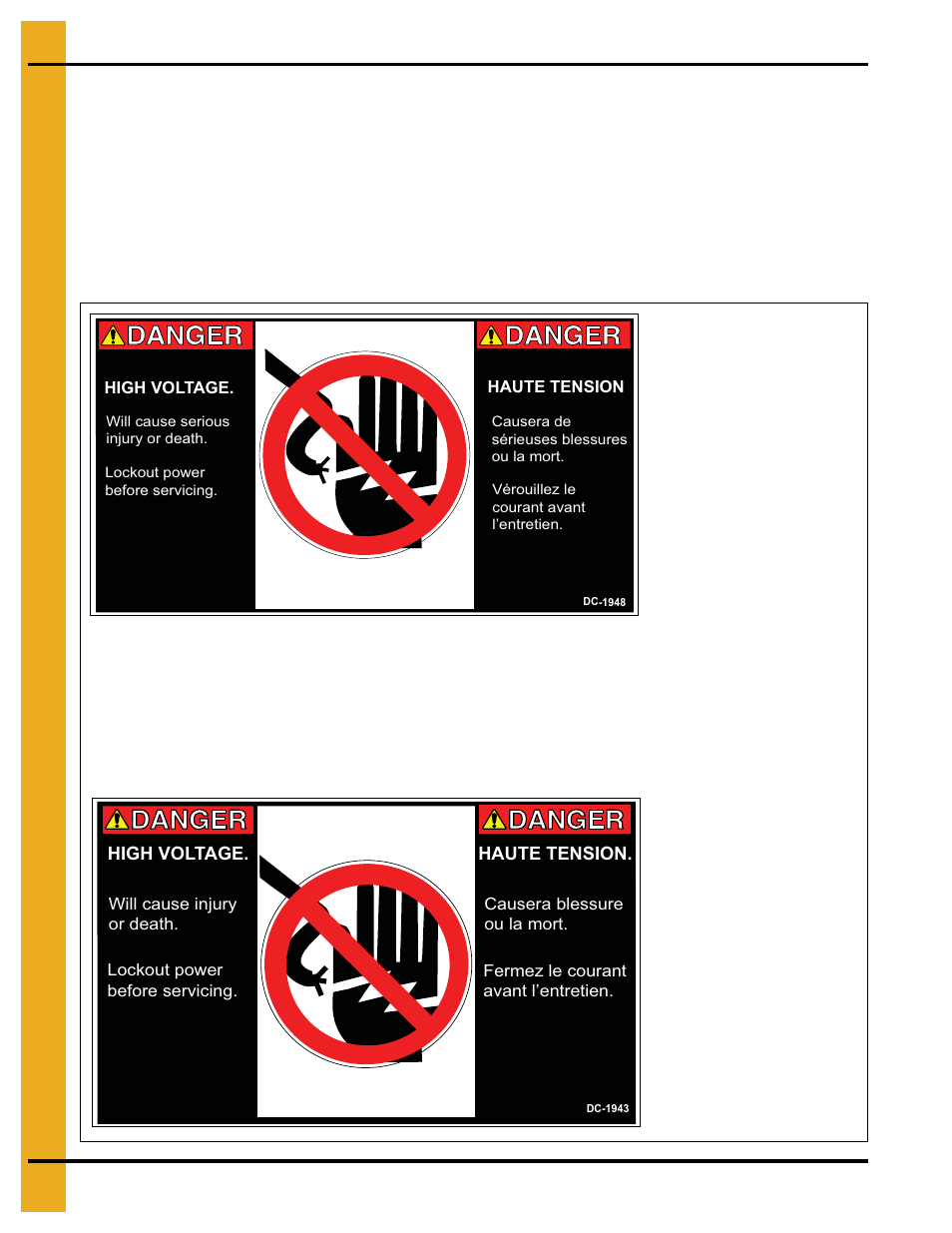 Decals, Chapter 3 decals | Grain Systems PNEG-1702 User Manual | Page 10 / 142