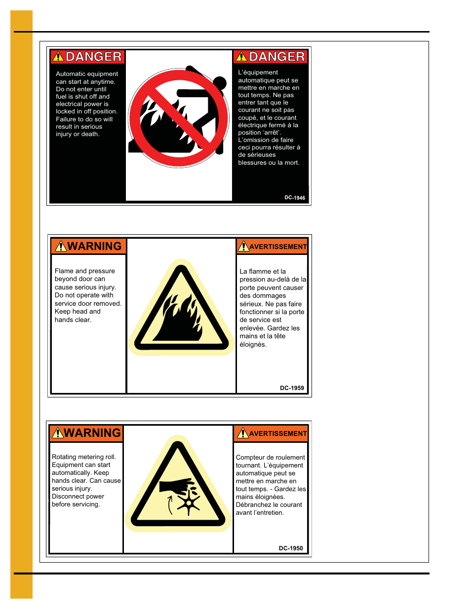 Warning, Decals | Grain Systems PNEG-1702 User Manual | Page 12 / 142