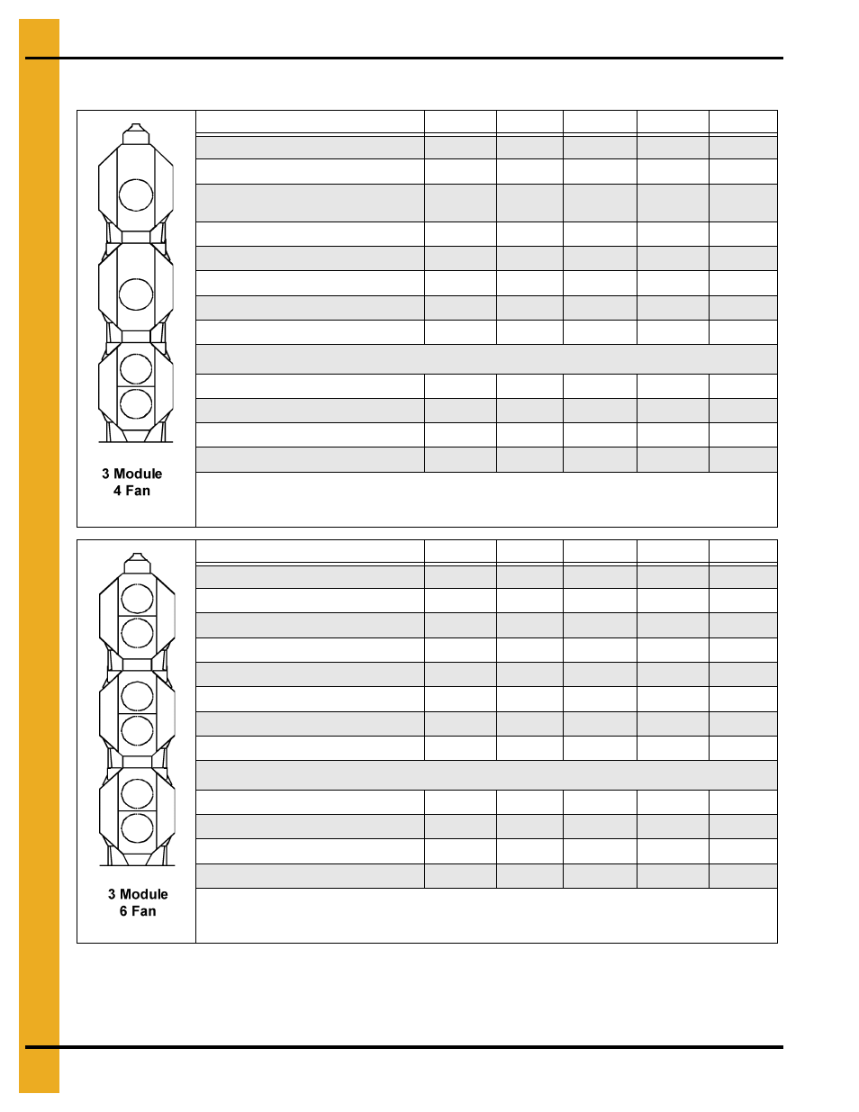 Power supply for 1, All stack specifications (continued), Specifications | Grain Systems PNEG-1702 User Manual | Page 36 / 142