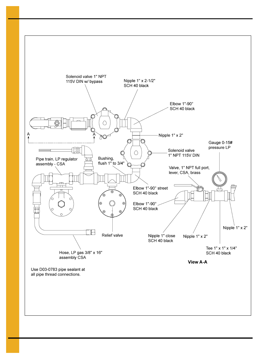 40" and 42" lp fan/heater pipe train | Grain Systems PNEG-1702 User Manual | Page 72 / 142