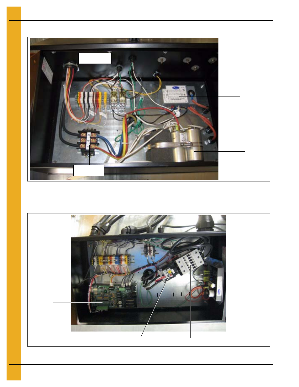 Competitor fan/heater control box, Vision fan/heater control box, Vision/competitor illustrations | Grain Systems PNEG-1702 User Manual | Page 74 / 142