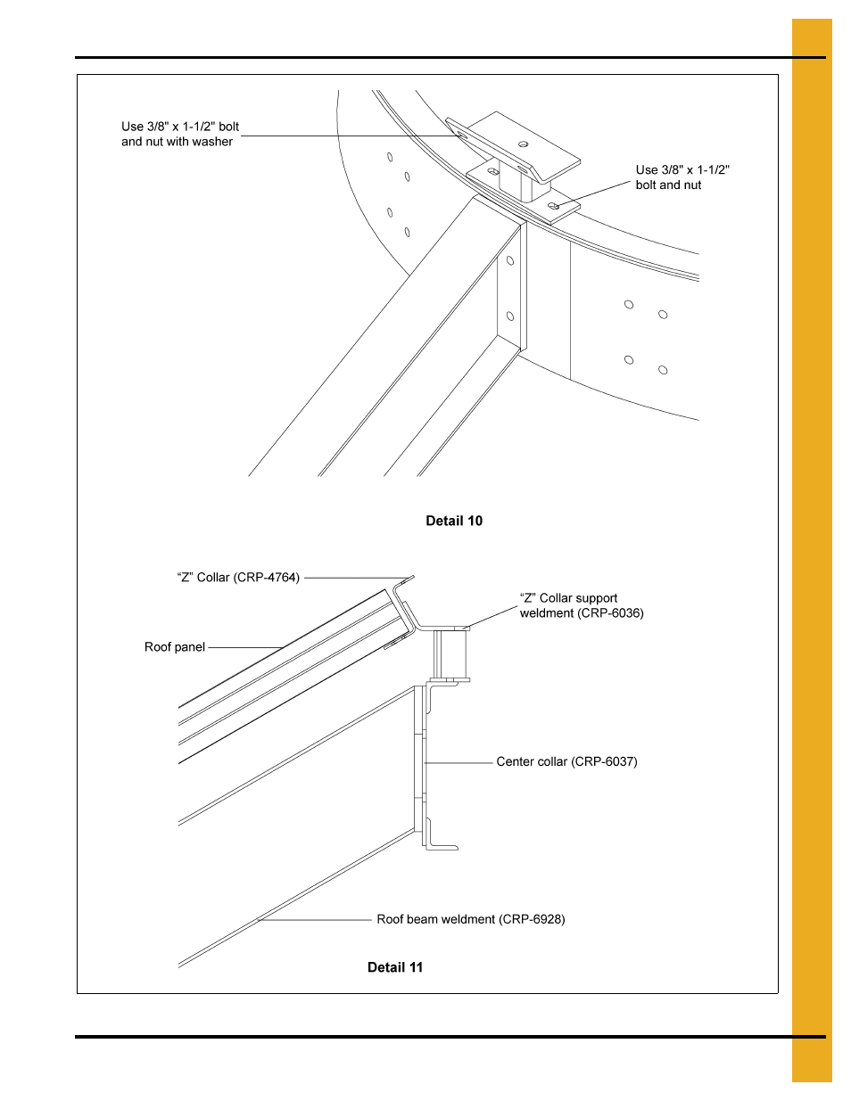 60' high wind roof instructions | Grain Systems Bin Accessories PNEG-1839 User Manual | Page 17 / 26