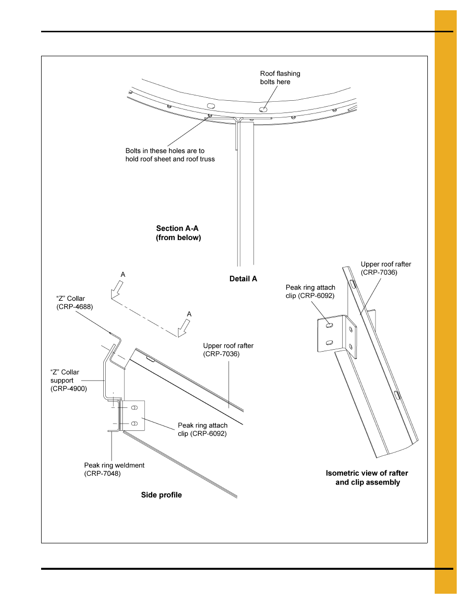 Special 48' roof instructions | Grain Systems Bin Accessories PNEG-1838 User Manual | Page 13 / 22