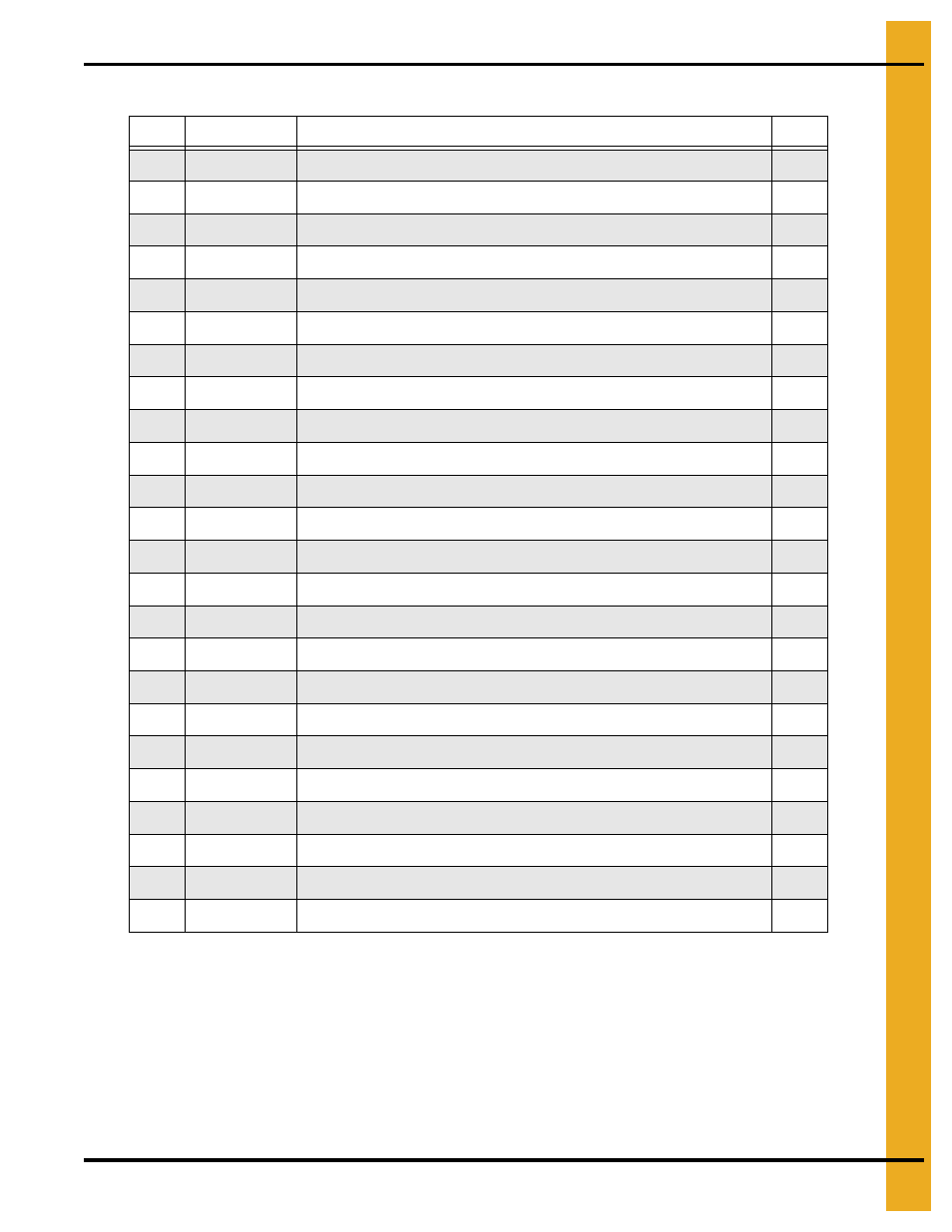 Parts list | Grain Systems PNEG-1754 User Manual | Page 31 / 80