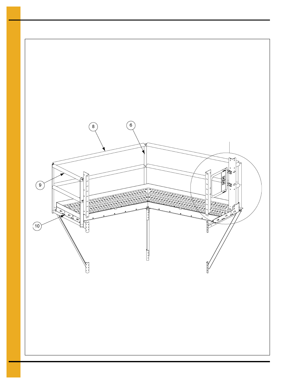 12' offset platform package (gt4-1047-12a), Parts list | Grain Systems PNEG-1754 User Manual | Page 42 / 80
