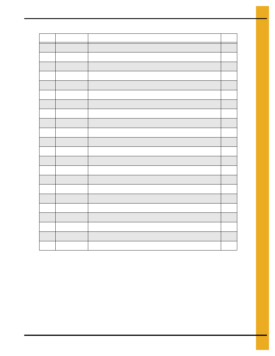 Parts list | Grain Systems PNEG-1754 User Manual | Page 53 / 80