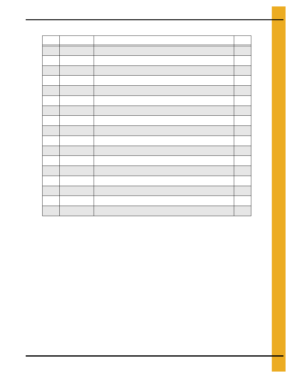 Parts list | Grain Systems PNEG-1754 User Manual | Page 61 / 80