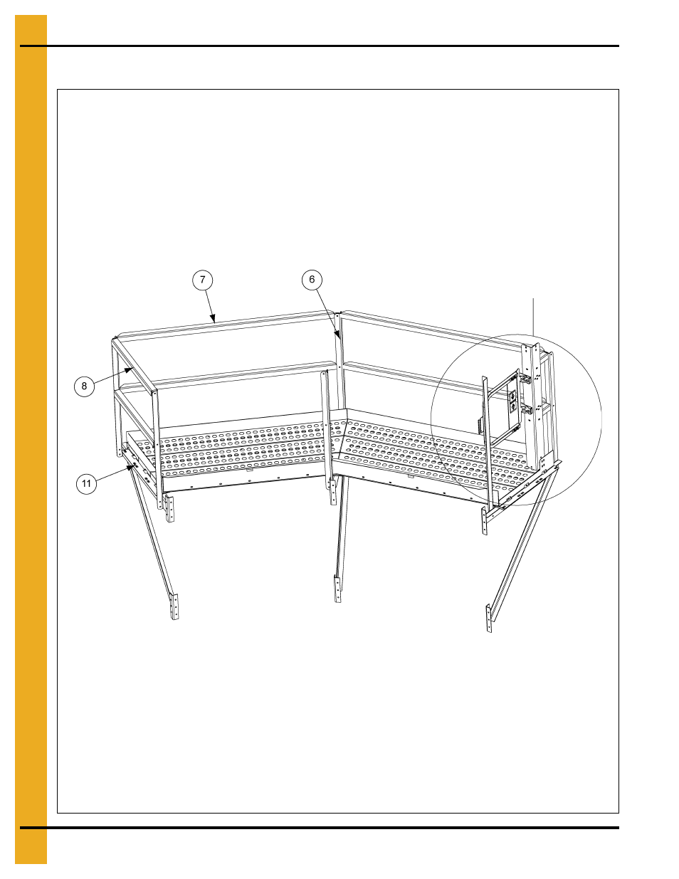 18' roof hatch platform (gt4-1051-18a), Parts list | Grain Systems PNEG-1754 User Manual | Page 62 / 80