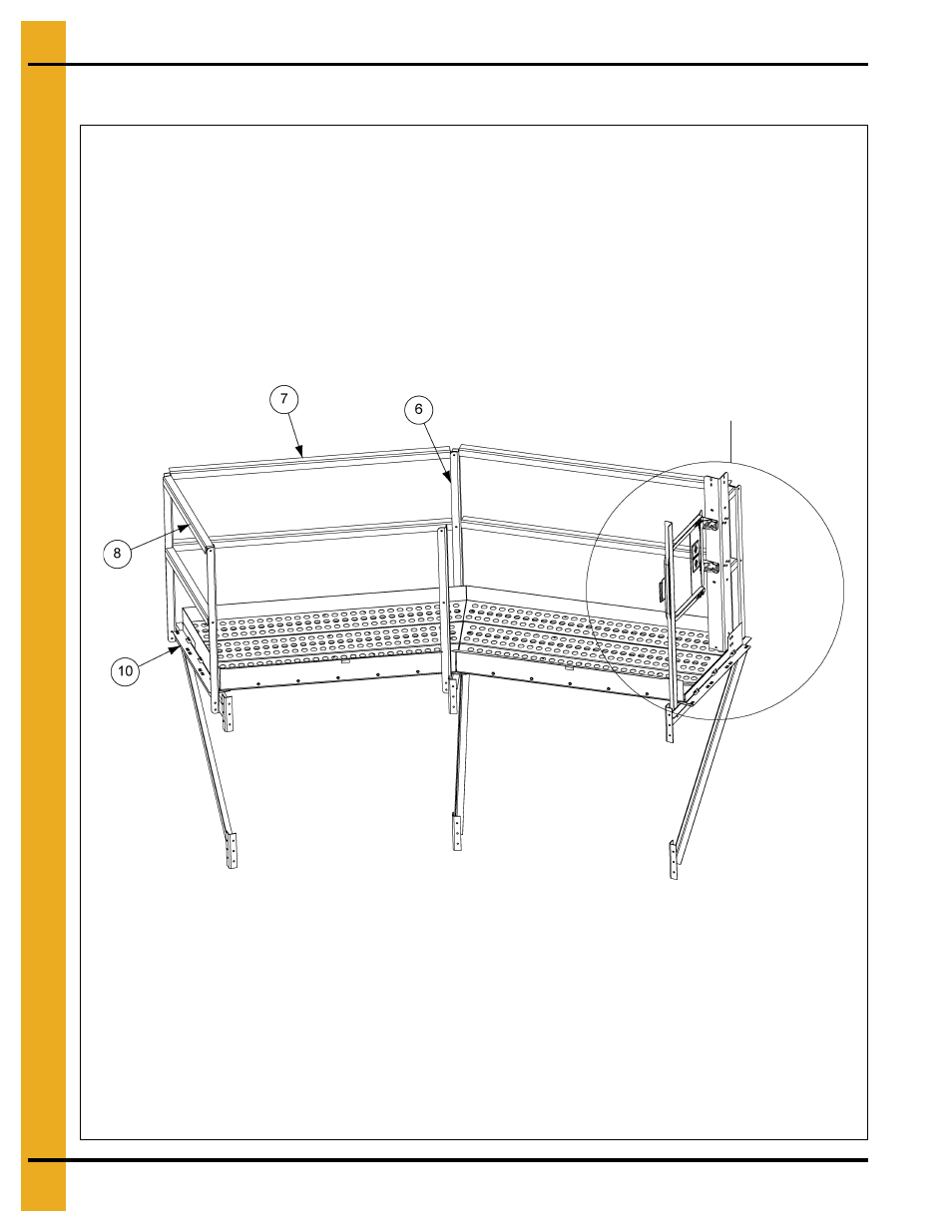 24' roof hatch platform (gt4-1051-24a), Parts list | Grain Systems PNEG-1754 User Manual | Page 66 / 80