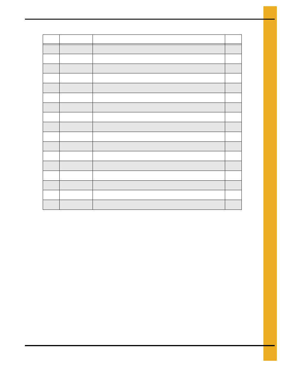 Parts list | Grain Systems PNEG-1754 User Manual | Page 69 / 80