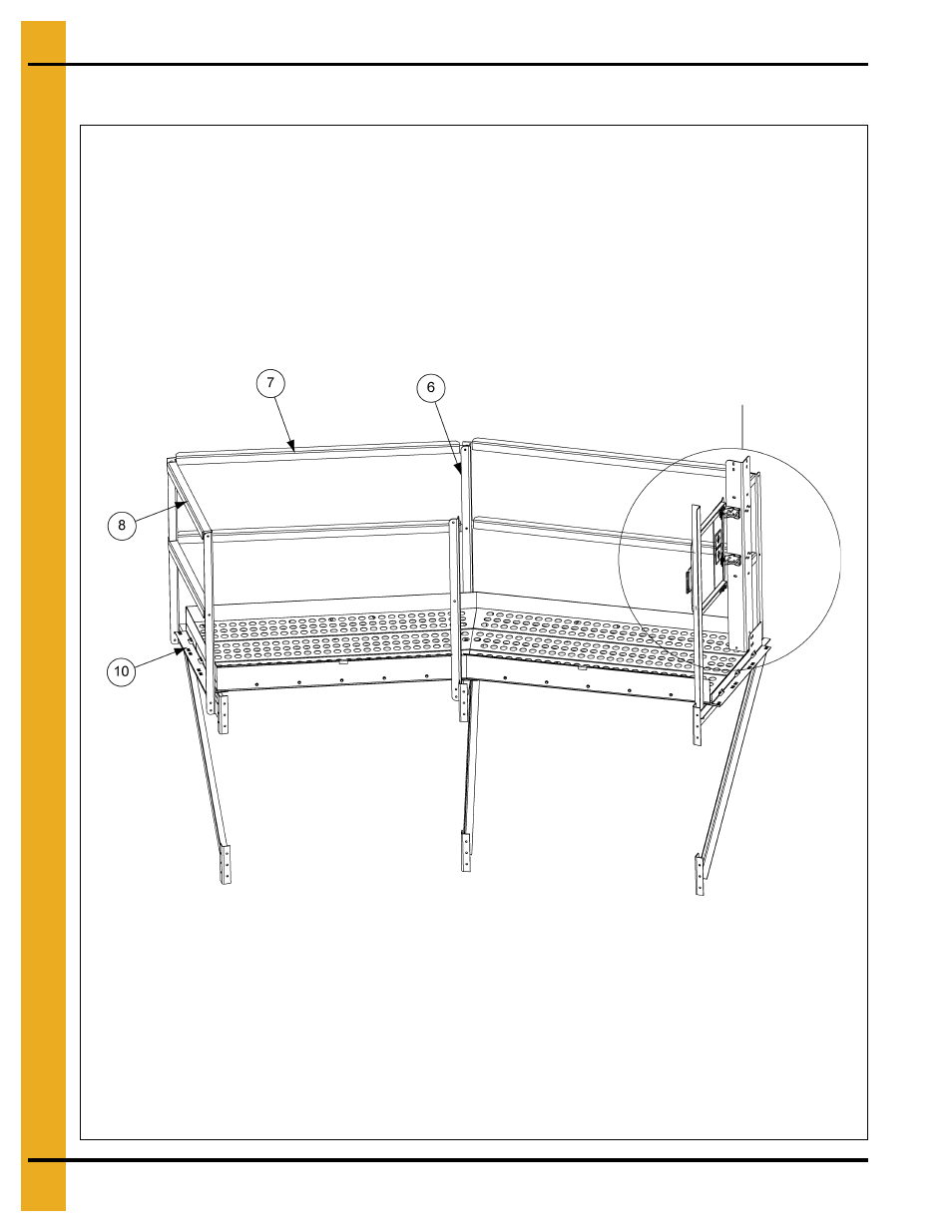 30' roof hatch platform (gt4-1051-30a), Parts list | Grain Systems PNEG-1754 User Manual | Page 70 / 80