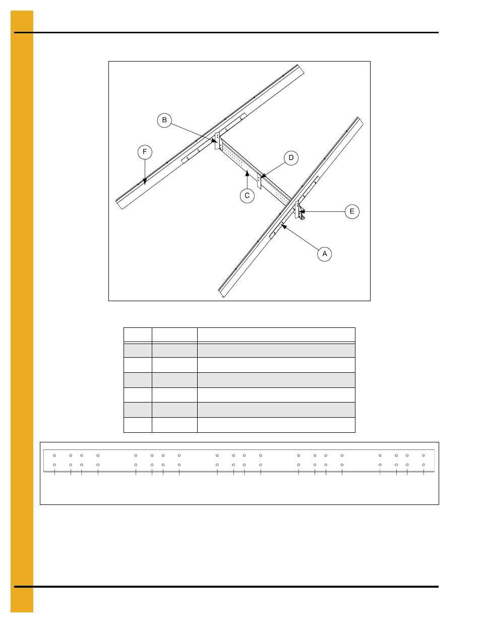 42' and 48' roof truss details, Rafter, 42' an | Dicated in, Roof truss details | Grain Systems Tanks PNEG-4042 User Manual | Page 94 / 104