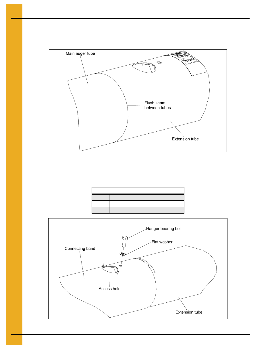 Assemblies with internal bearings (continued) | Grain Systems Custom, Utility and Bulk Tank Augers PNEG-1445 User Manual | Page 24 / 54