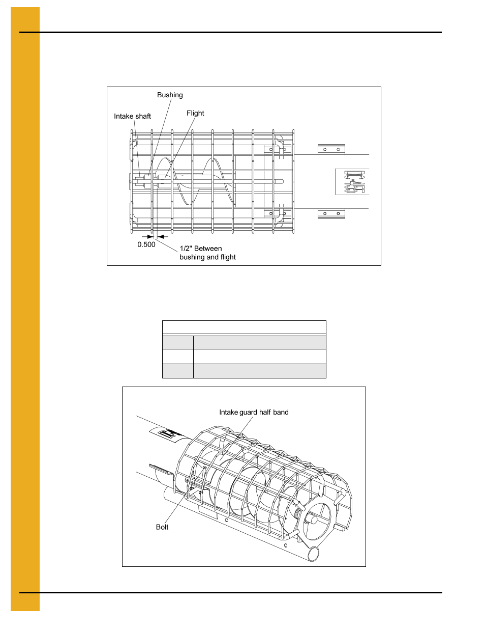 Installing the intake guard (continued) | Grain Systems Custom, Utility and Bulk Tank Augers PNEG-1445 User Manual | Page 26 / 54