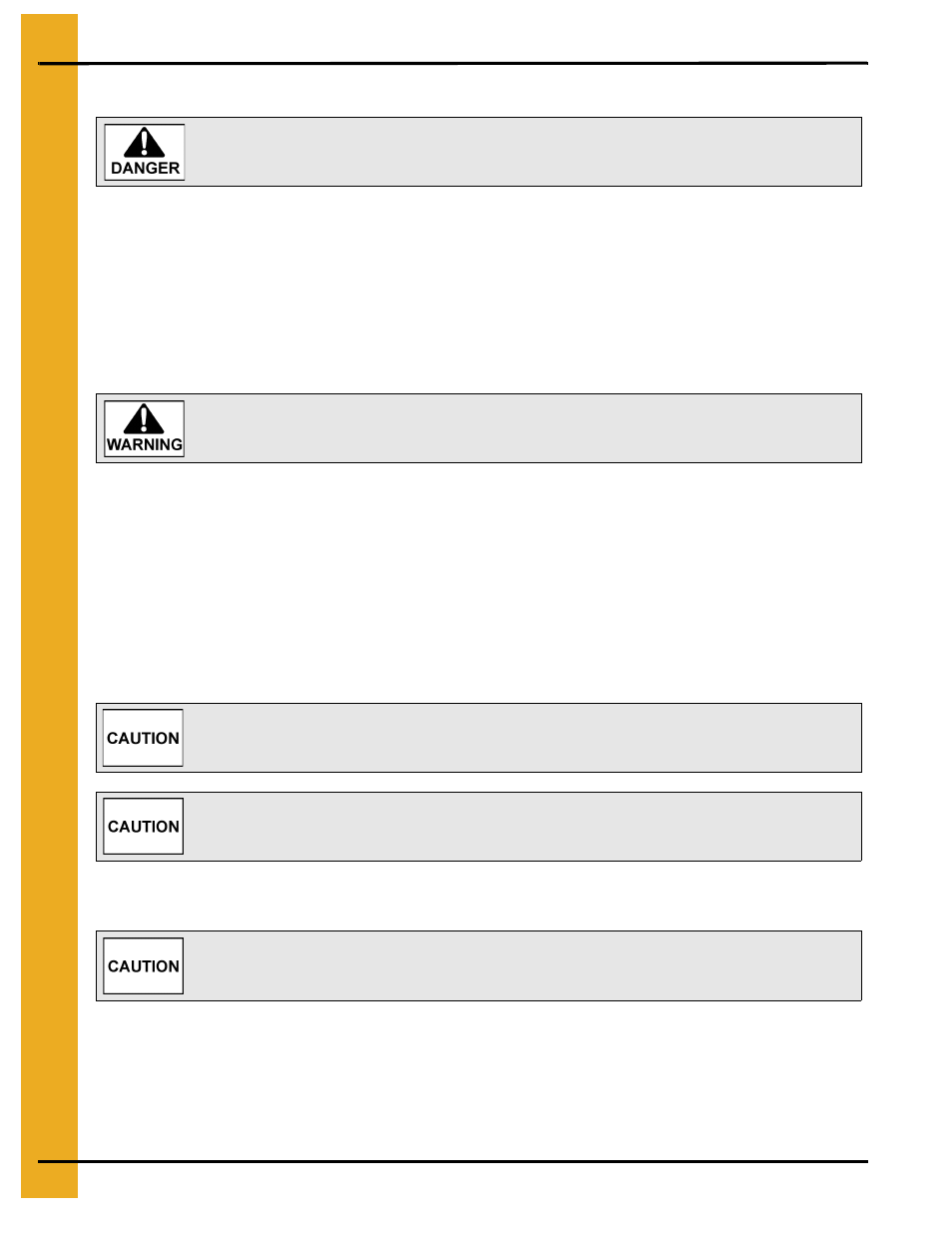 Start-up, Chapter 6 start-up, Start-up and break-in | Grain Systems Custom, Utility and Bulk Tank Augers PNEG-1445 User Manual | Page 34 / 54