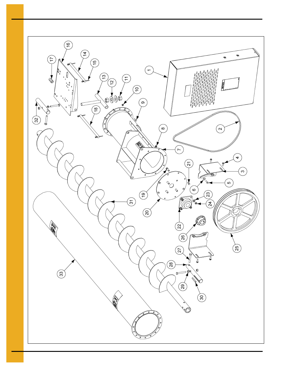 10" custom auger parts | Grain Systems Custom, Utility and Bulk Tank Augers PNEG-1445 User Manual | Page 44 / 54