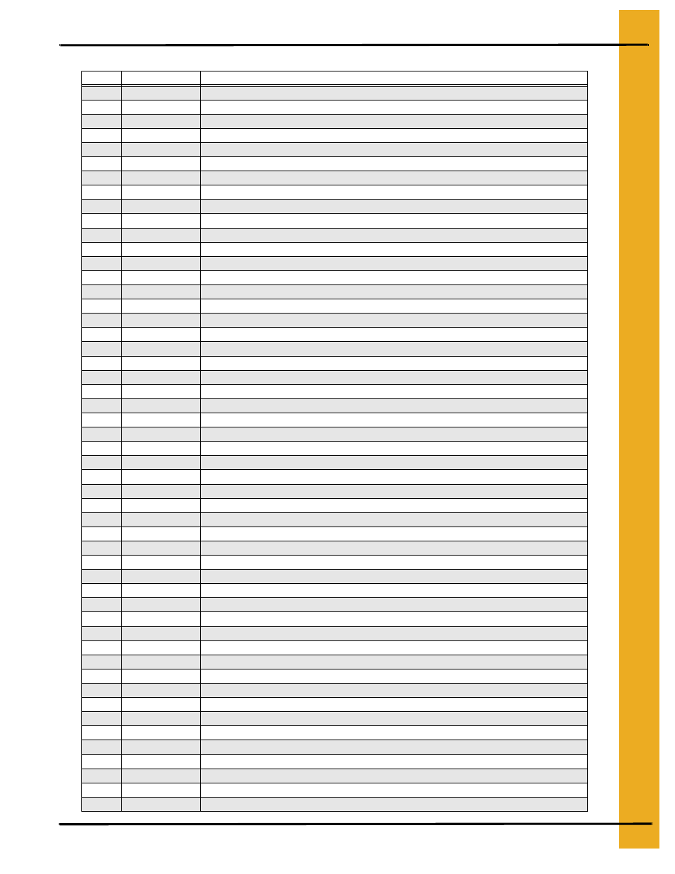 Parts list, 10" internal bearing parts | Grain Systems Custom, Utility and Bulk Tank Augers PNEG-1445 User Manual | Page 47 / 54