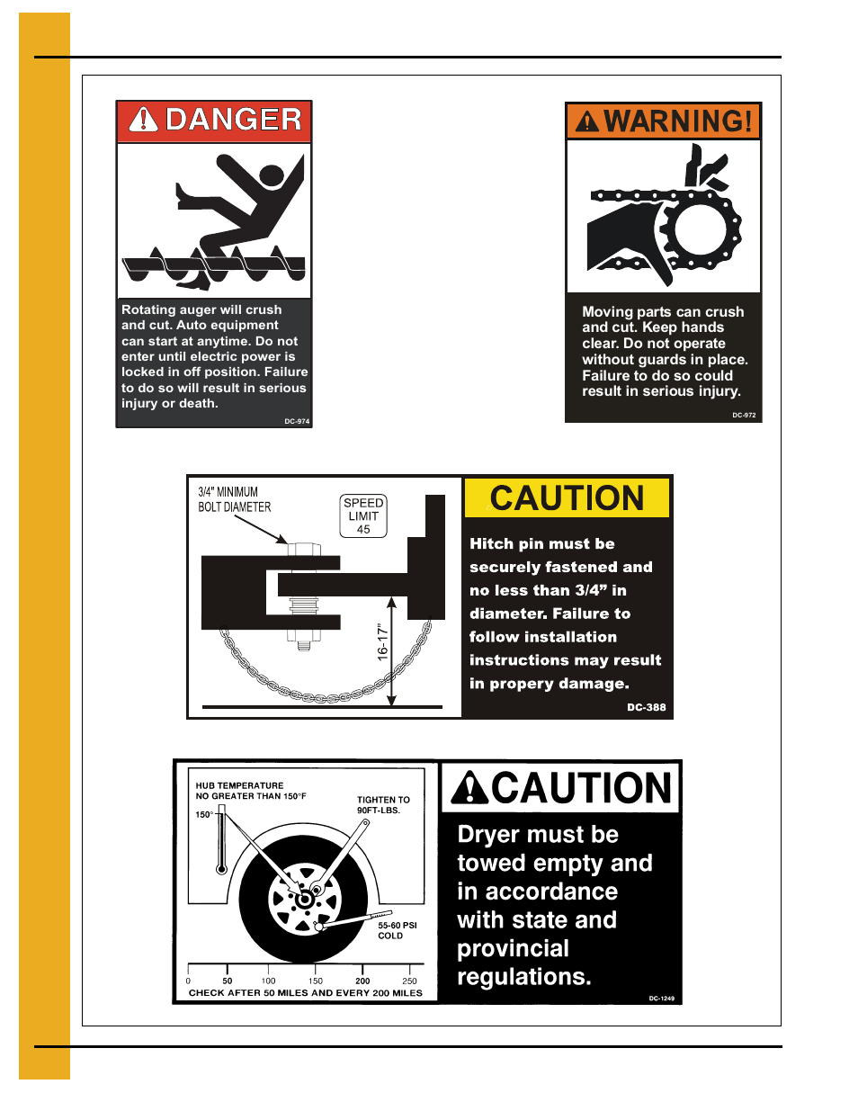Decals | Grain Systems PNEG-1181 User Manual | Page 10 / 76