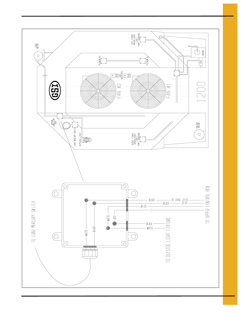 Upper junction box (wiring) | Grain Systems PNEG-1181 User Manual | Page 55 / 76