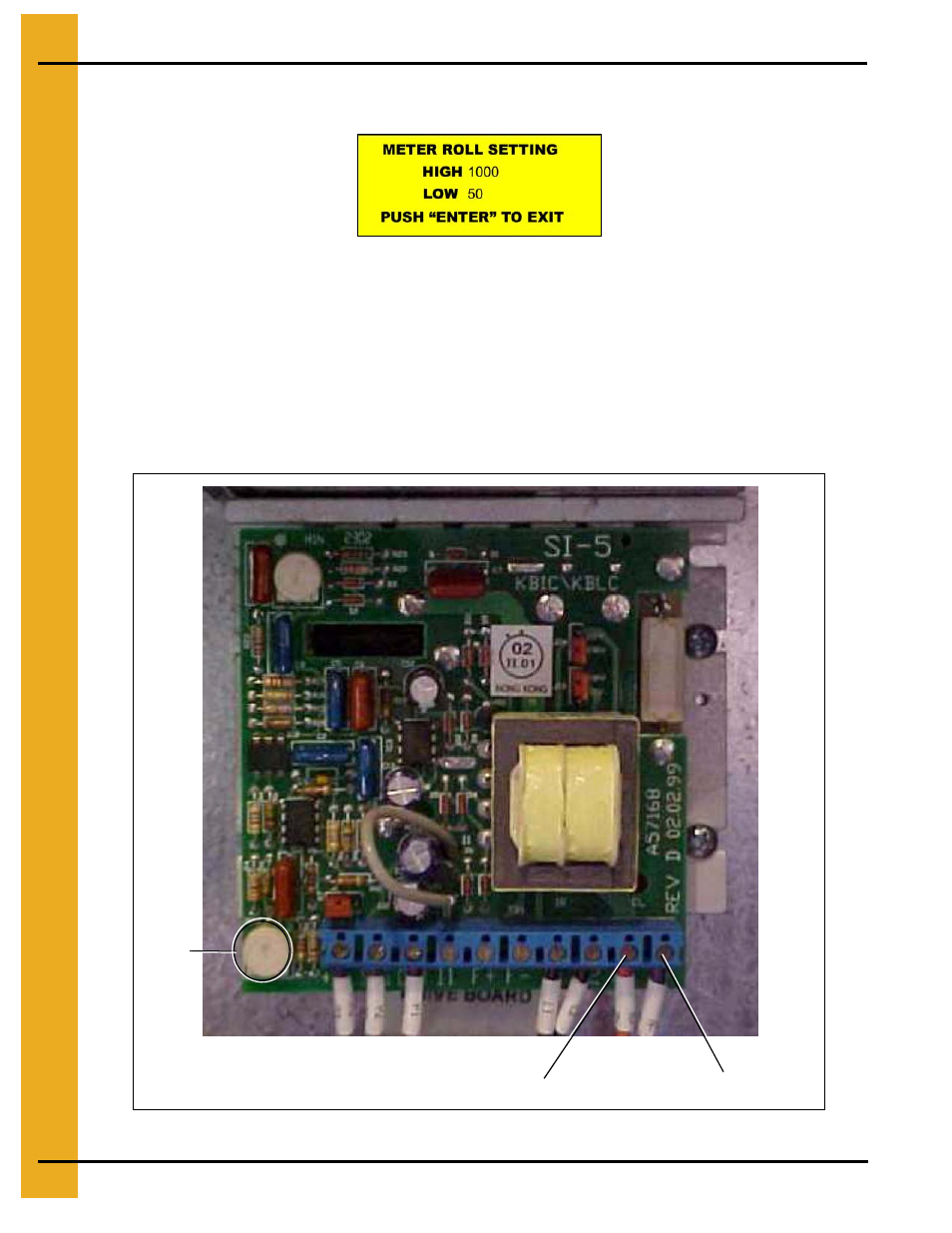 Setting scr board maximum voltage | Grain Systems PNEG-1181 User Manual | Page 70 / 76