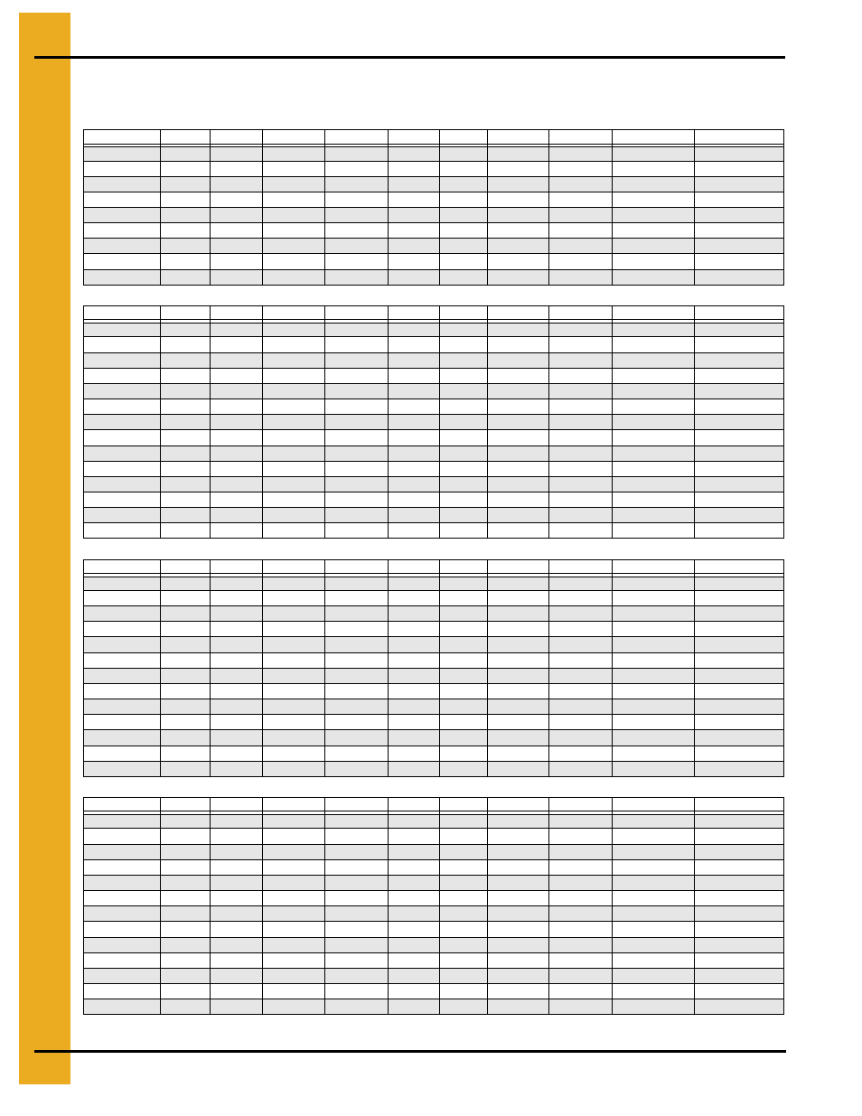 Motor cross reference chart, Cross reference | Grain Systems PNEG-1181 User Manual | Page 74 / 76
