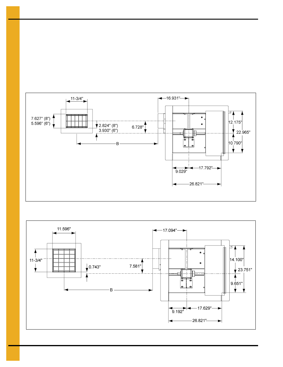Power sweeps in bins with raised metal floors, Installation | Grain Systems Unload Augers PNEG-1421 User Manual | Page 14 / 80