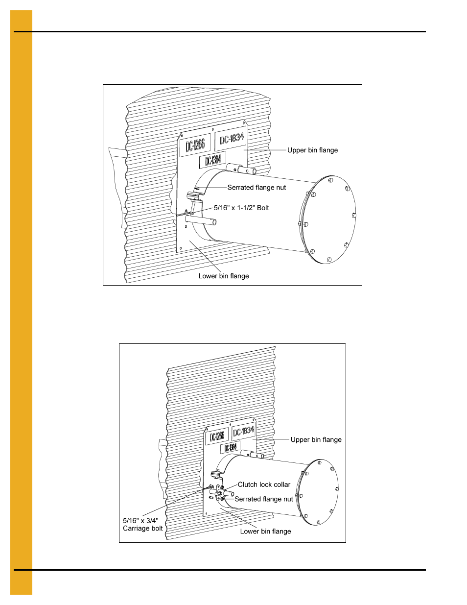 Install bin flange | Grain Systems Unload Augers PNEG-1421 User Manual | Page 20 / 80
