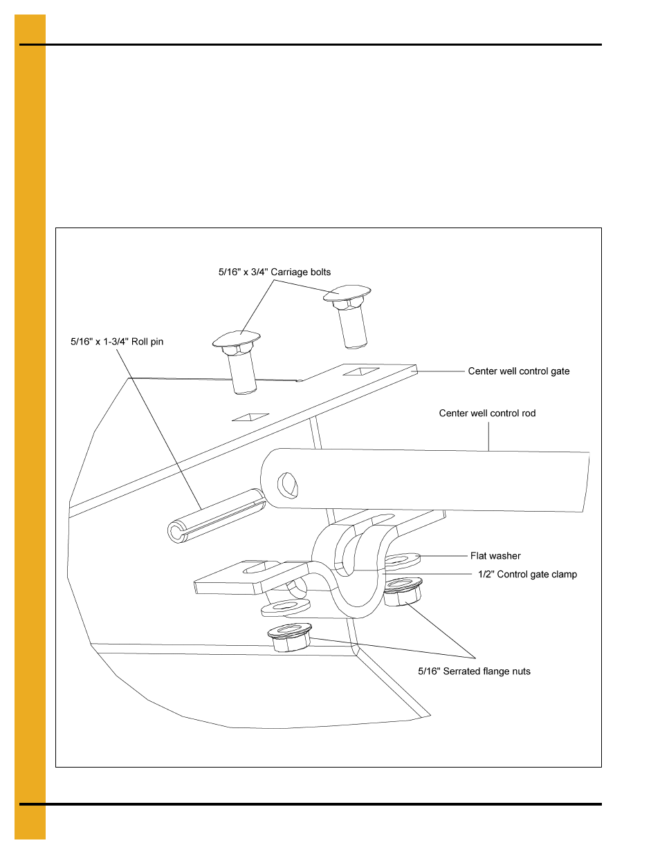 Center well slide gate assembly | Grain Systems Unload Augers PNEG-1421 User Manual | Page 22 / 80