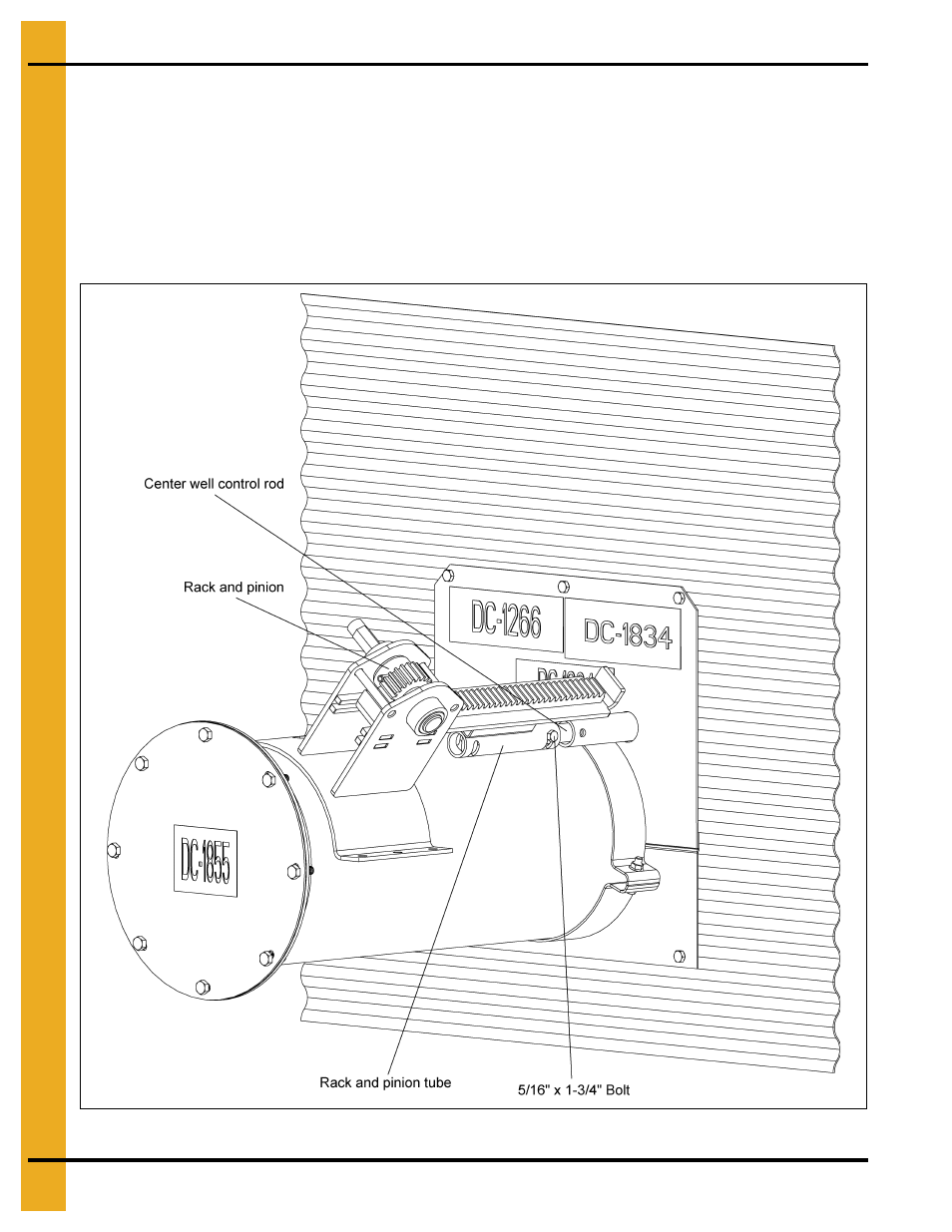 Rack and pinion installation (8" and 10" systems) | Grain Systems Unload Augers PNEG-1421 User Manual | Page 24 / 80