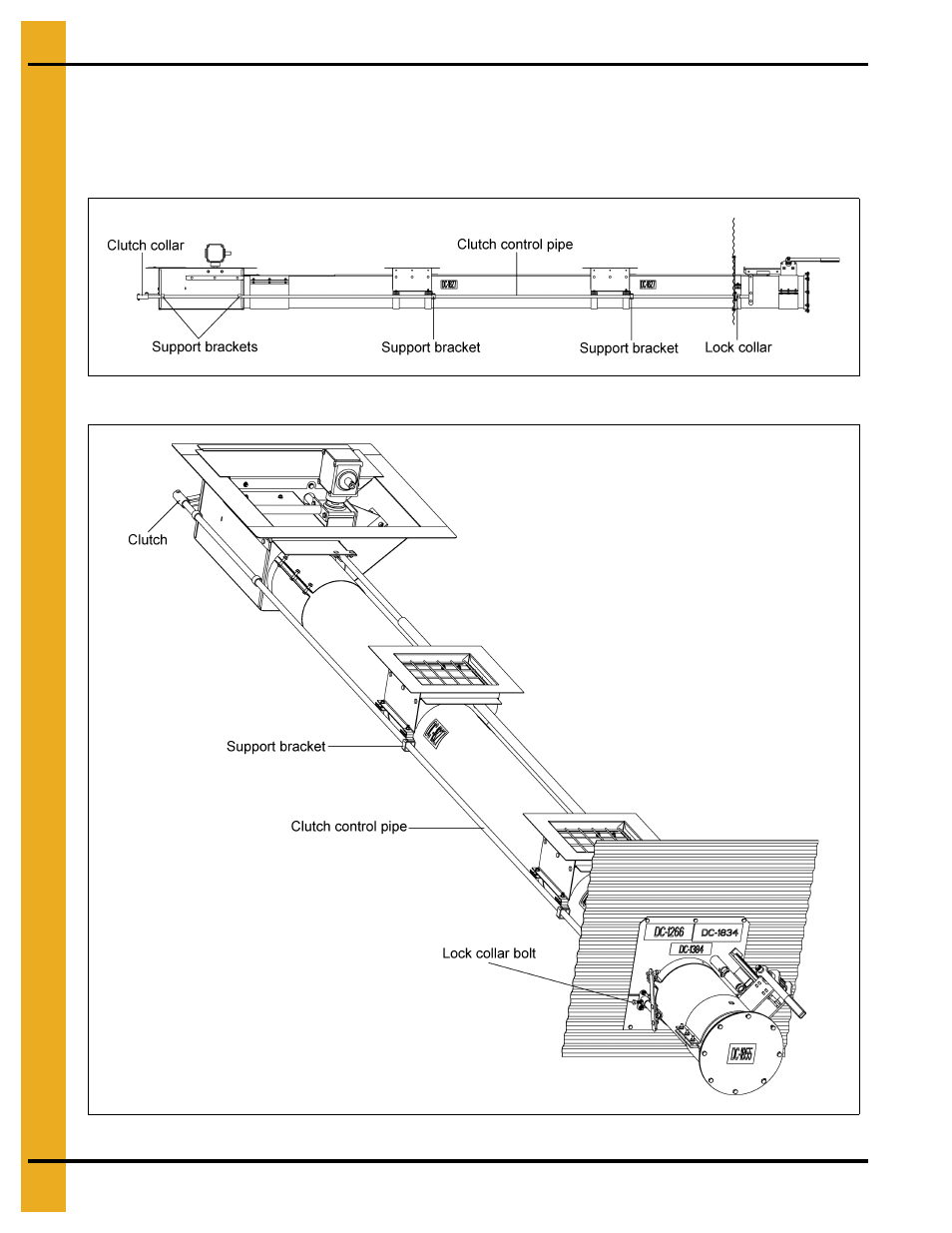 Clutch control installation | Grain Systems Unload Augers PNEG-1421 User Manual | Page 26 / 80
