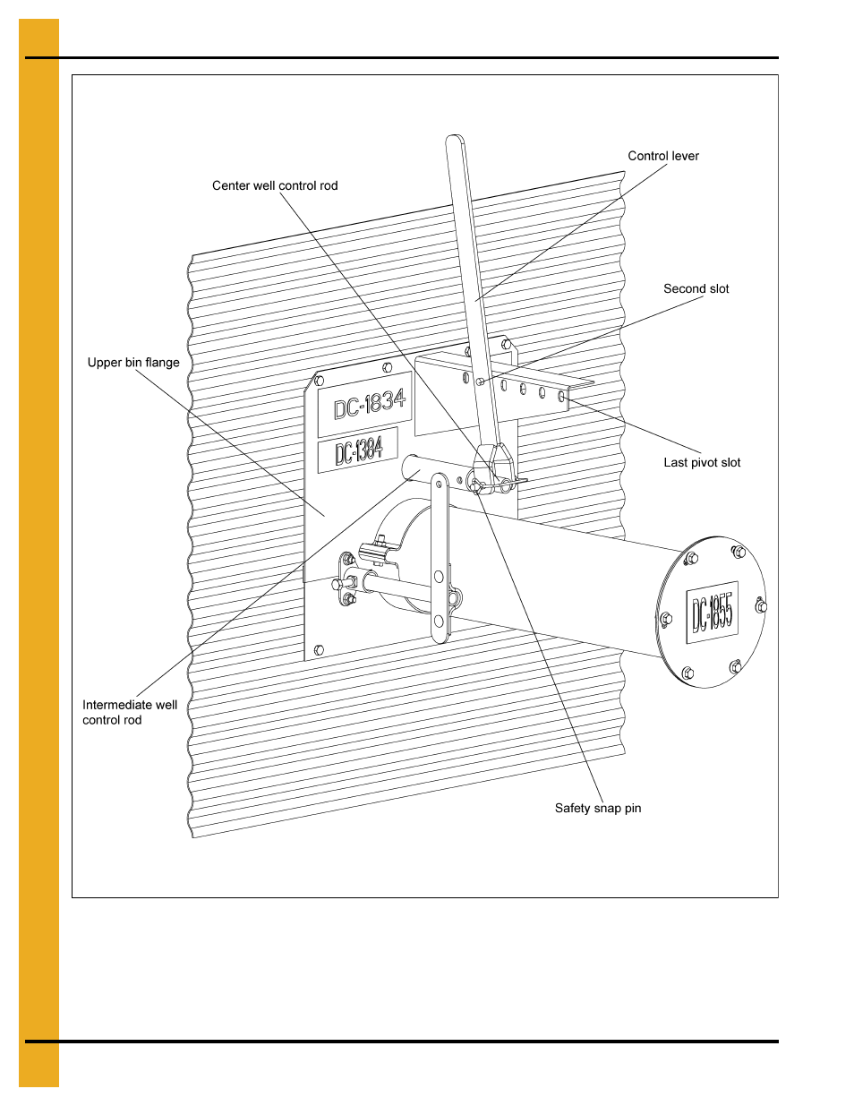 Rmediate well control rod, See figure 5c, Operation | Grain Systems Unload Augers PNEG-1421 User Manual | Page 40 / 80