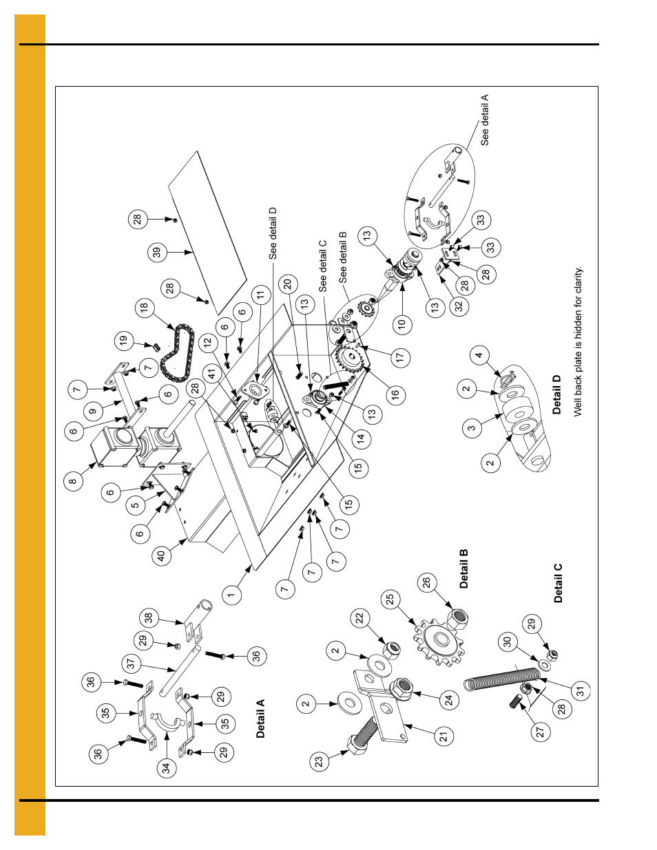 6" center well parts | Grain Systems Unload Augers PNEG-1421 User Manual | Page 50 / 80