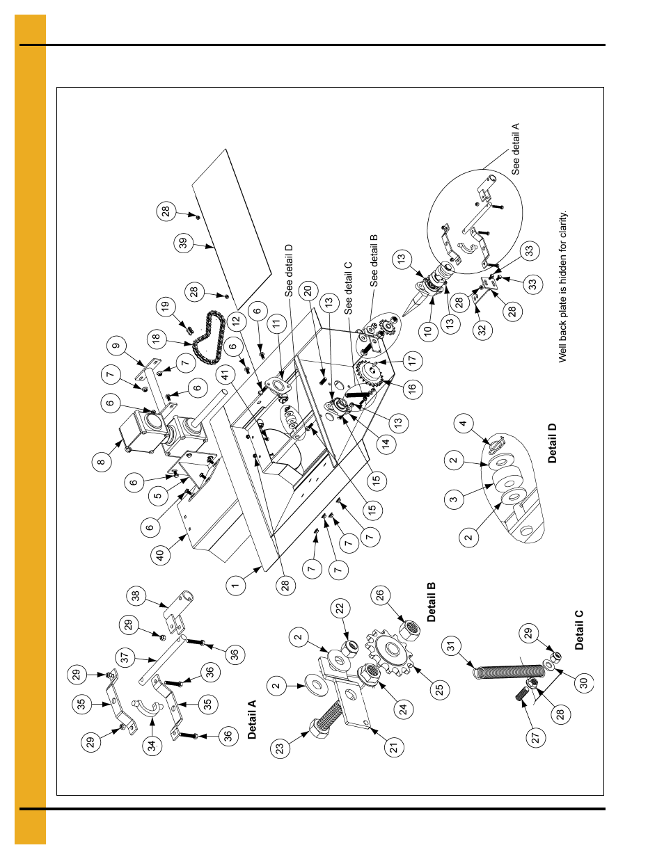 8" center well parts | Grain Systems Unload Augers PNEG-1421 User Manual | Page 52 / 80
