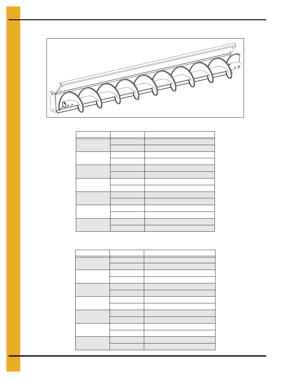 6", 8" and 10" flight and shield bundle, Parts list | Grain Systems Unload Augers PNEG-1421 User Manual | Page 74 / 80