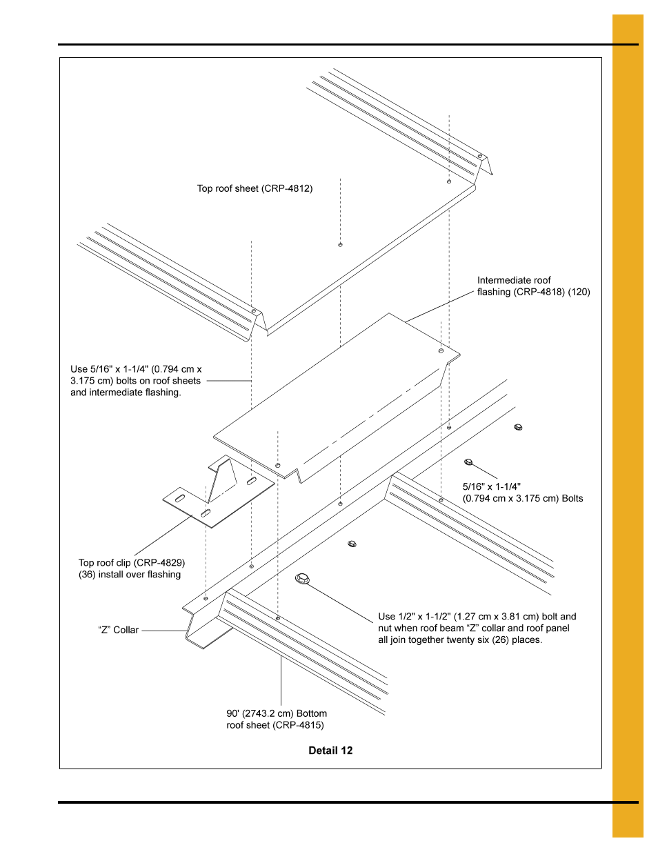 90' roof assembly instructions | Grain Systems Special Roofs PNEG-RE90-H User Manual | Page 17 / 26