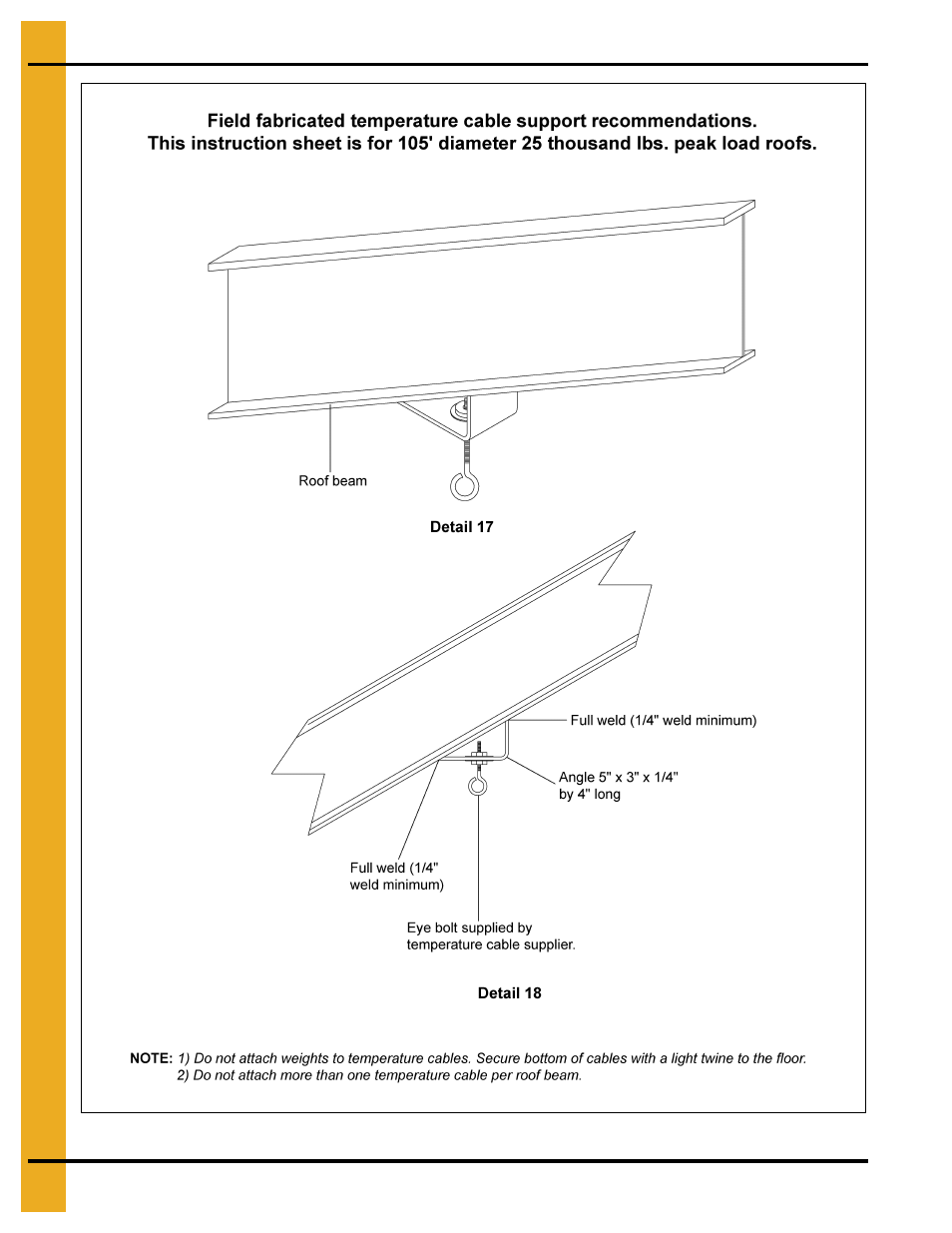 105' roof assembly instructions | Grain Systems Bin Accessories PNEG-1611 User Manual | Page 24 / 26