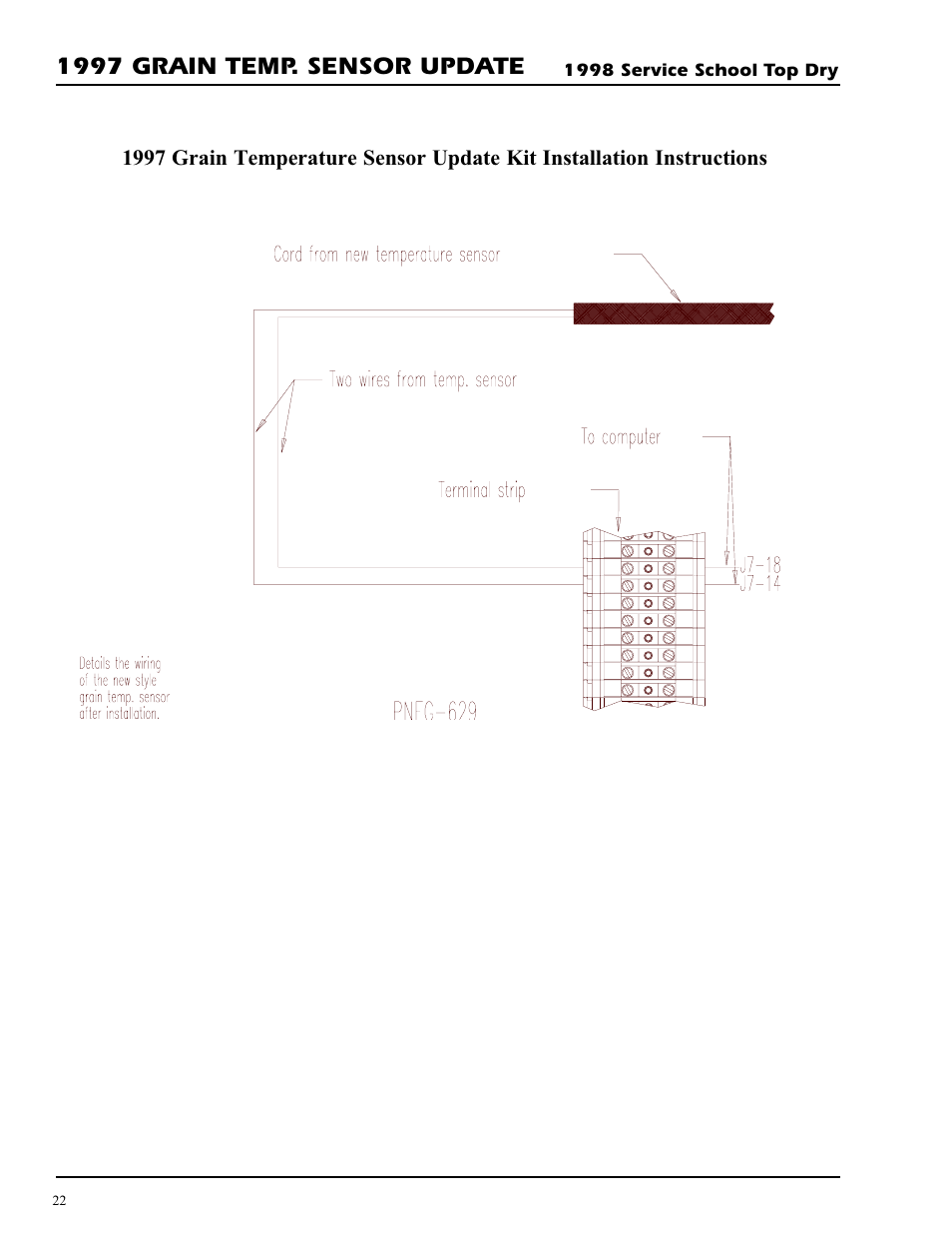 1997 grain temp. sensor update | Grain Systems PNEG-692 User Manual | Page 22 / 24