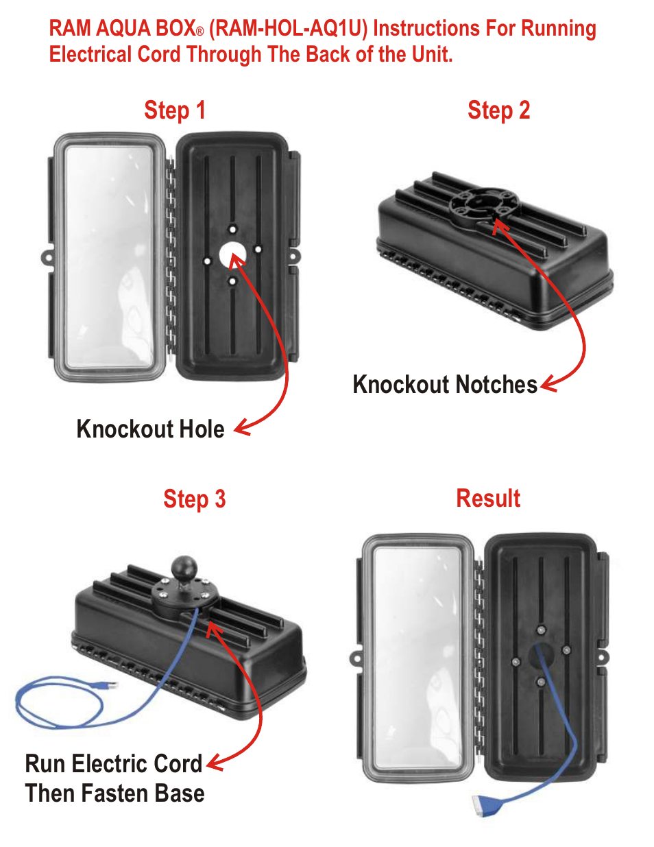 RAM Mount RAM Aqua Box (RAM-HOL-AQ1U) User Manual | 1 page