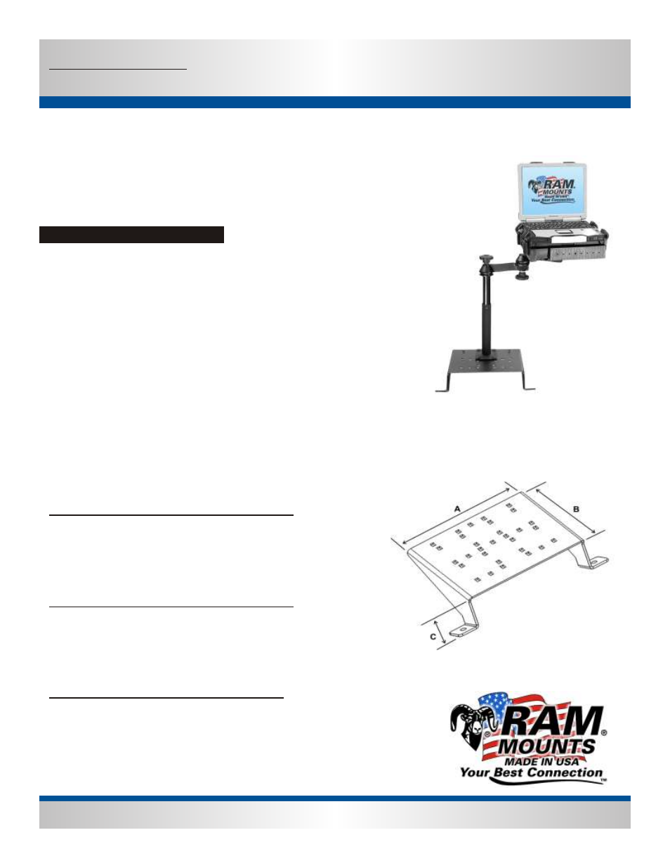 RAM Mount RAM-VB-115-SW1 User Manual | 2 pages