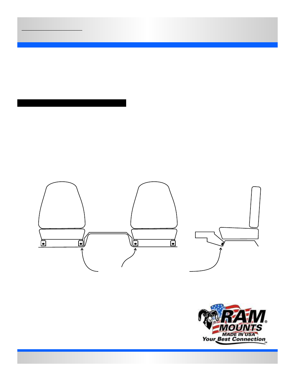 Ram no-drill, Seat bases, Vehicle base for the | RAM Mount RAM-VB-107-SW1 User Manual | Page 2 / 2